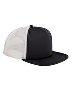 Big Accessories Foam Front Trucker Cap - Black/ White