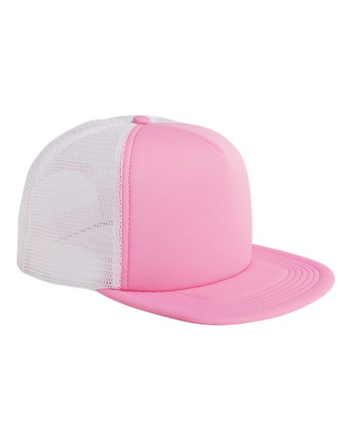 Big Accessories Foam Front Trucker Cap - Pink/ White