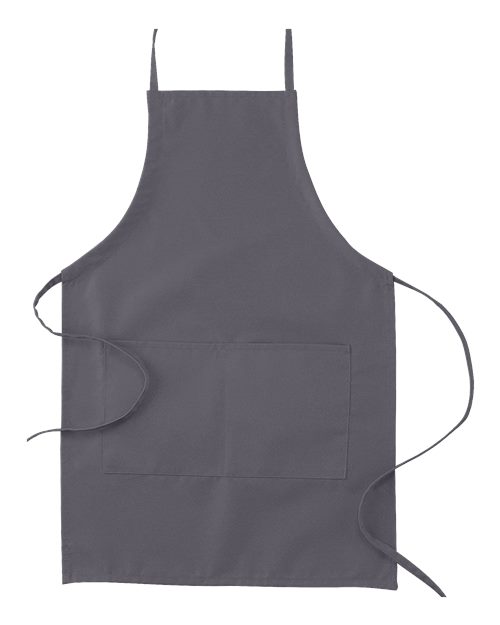 Big Accessories Apron with Pocket - Dark Charcoal