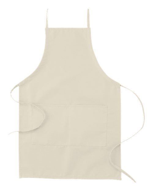 Big Accessories Apron with Pocket - Natural