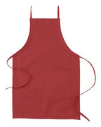 Big Accessories Apron with Pocket - Red