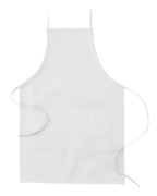 Big Accessories Apron with Pocket - White