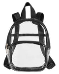 BAGedge Clear PVC Mini Backpack - Black