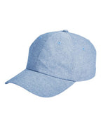 Big Accessories Summer Prep Cap - Blue Chambray