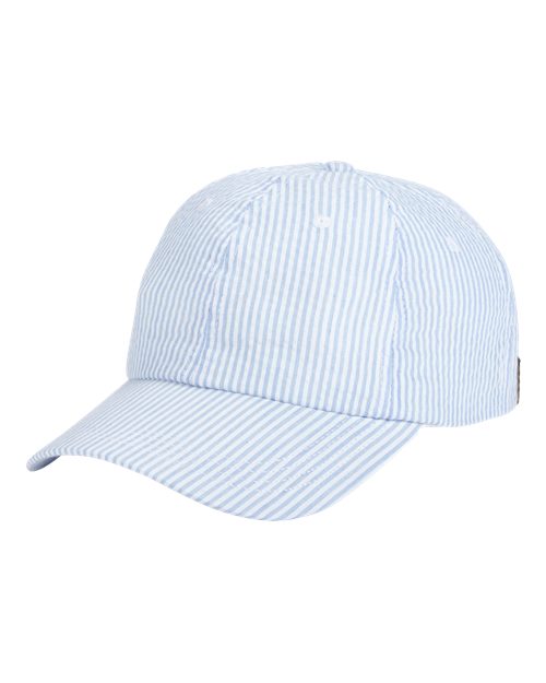 Big Accessories Summer Prep Cap - Seersucker