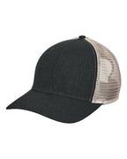 Big Accessories Sport Trucker Cap - Black/ Tan