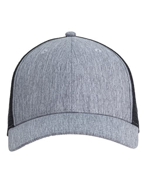 Big Accessories Sport Trucker Cap - Light Grey/ Black