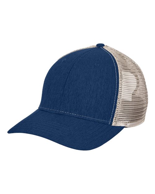 Big Accessories Sport Trucker Cap - Navy/ Tan