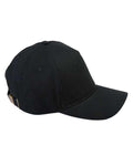 Big Accessories Five-Panel Brushed Twill Cap - Black