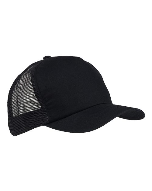 Big Accessories Twill Trucker Cap - Black