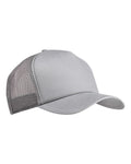 Big Accessories Twill Trucker Cap - Light Grey
