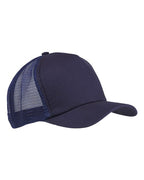 Big Accessories Twill Trucker Cap - Navy