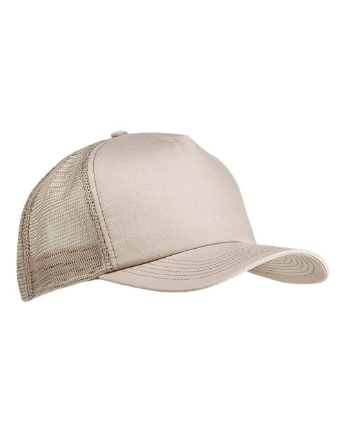 Big Accessories Twill Trucker Cap - Stone