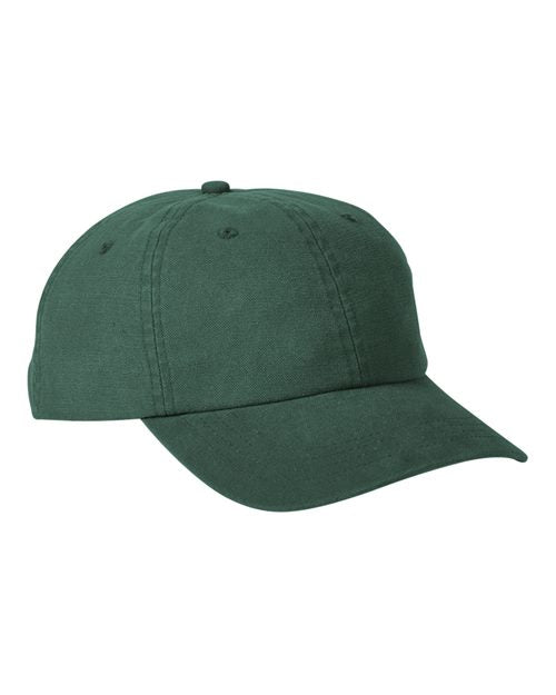 Big Accessories Heavy Washed Canvas Cap - Bottle Green