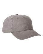 Big Accessories Heavy Washed Canvas Cap - Dark Grey