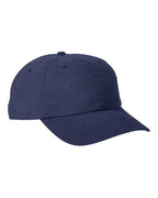 Big Accessories Heavy Washed Canvas Cap - Navy