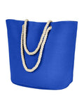 BAGedge Polyester Canvas Rope Tote - Royal