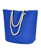 BAGedge Polyester Canvas Rope Tote - Royal