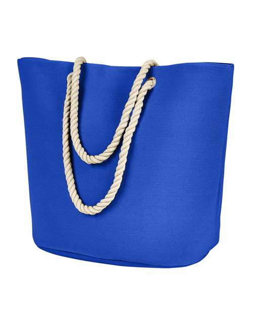BAGedge Polyester Canvas Rope Tote - Royal