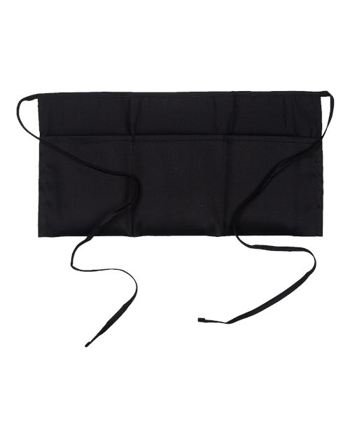 Big Accessories Waist Apron with Pockets - Black