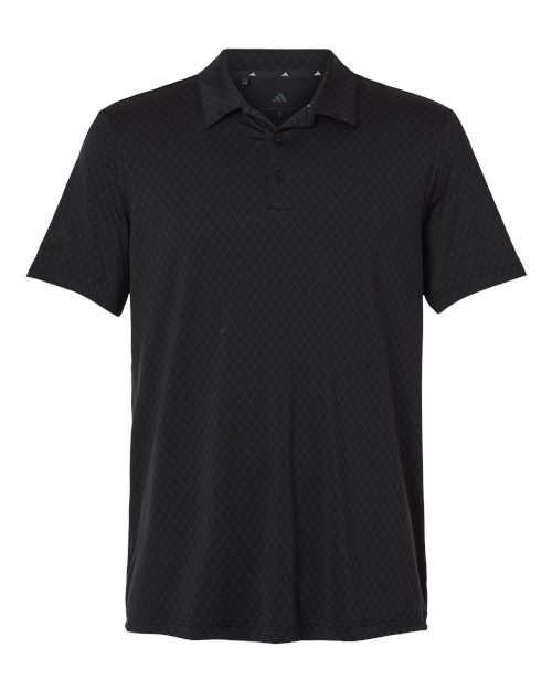 Adidas Men's 4-Way Stretch Printed Polo - Carbon
