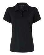 Adidas Women's 4-Way Stretch Printed Polo - Carbon