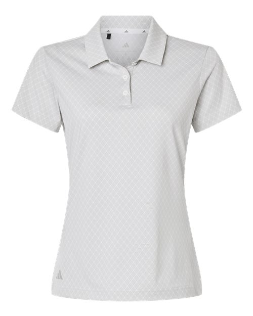 Adidas Women's 4-Way Stretch Printed Polo - White