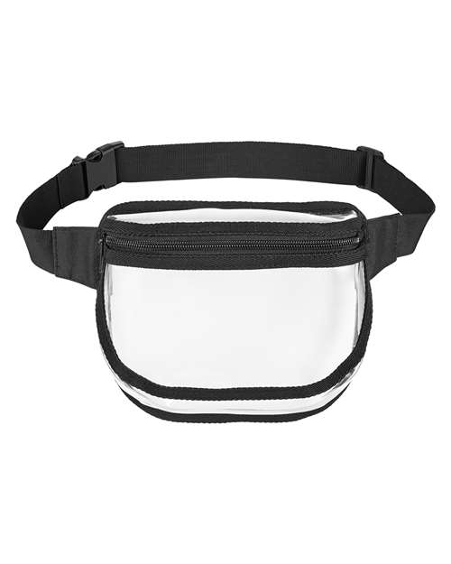 BAGedge Clear PVC Fanny Pack - Black