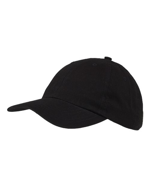 Big Accessories Classic Brushed Twill Cap - Black