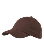 Big Accessories Classic Brushed Twill Cap - Coffee