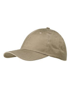 Big Accessories Classic Brushed Twill Cap - Khaki