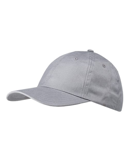 Big Accessories Classic Brushed Twill Cap - Light Grey