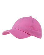 Big Accessories Classic Brushed Twill Cap - Pink