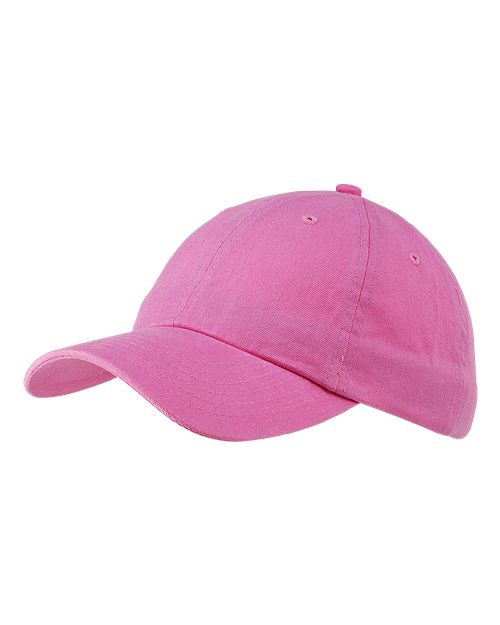 Big Accessories Classic Brushed Twill Cap - Pink