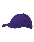 Big Accessories Classic Brushed Twill Cap - Purple