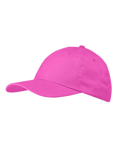 Big Accessories Classic Brushed Twill Cap - Raspberry