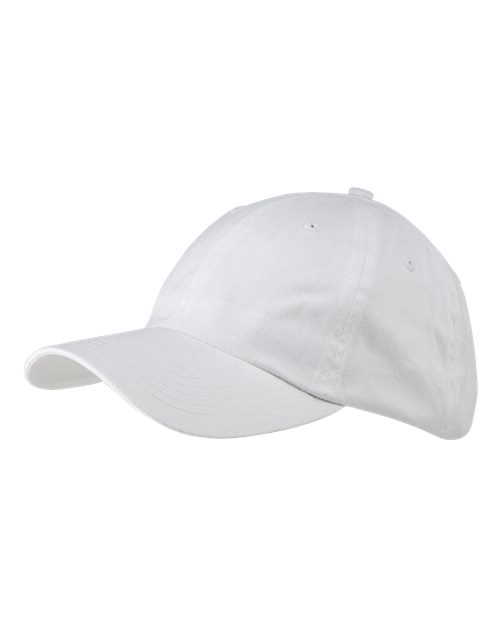 Big Accessories Classic Brushed Twill Cap - White
