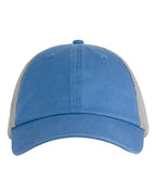 Big Accessories Washed Trucker Cap - Blue/ Grey
