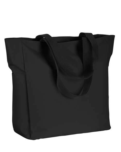 BAGedge Polyester Zip Tote - Black