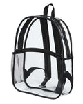 BAGedge Clear PVC Stadium Backpack - Black