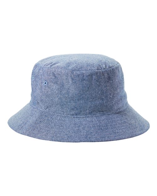 Big Accessories Crusher Bucket Hat - Blue Chambray