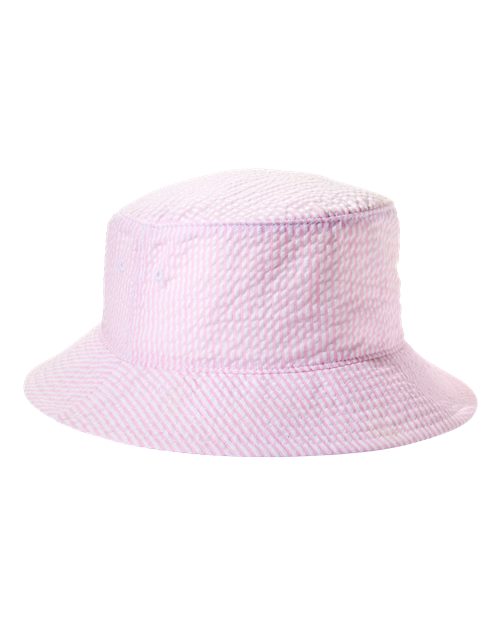 Big Accessories Crusher Bucket Hat - Pink Seersucker