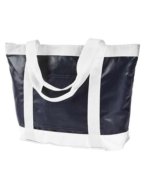 BAGedge All-Weather Tote - Navy/ White