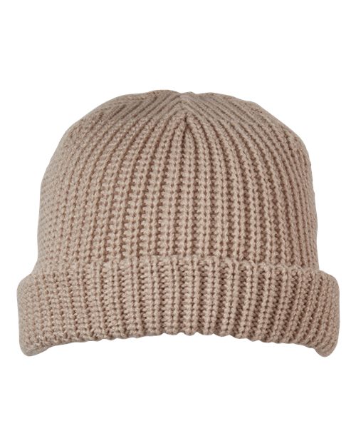 Big Accessories Dock Cuffed Beanie - Khaki