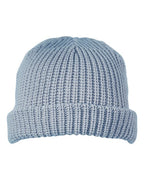 Big Accessories Dock Cuffed Beanie - Slate Blue