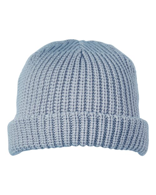Big Accessories Dock Cuffed Beanie - Slate Blue