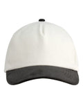 Big Accessories Corduroy Cap - Cream/ Black