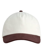 Big Accessories Corduroy Cap - Cream/ Brown