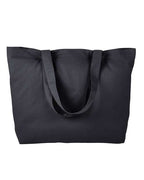 BAGedge Cotton Twill Horizontal Shopper - Black