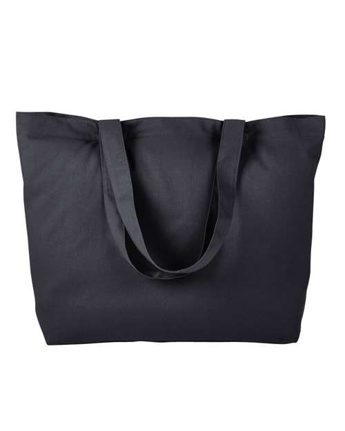 BAGedge Cotton Twill Horizontal Shopper - Black